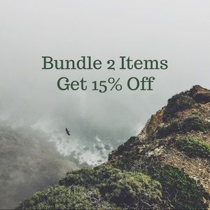 BUNDLE TWO ITEMS, get 15% OFF!